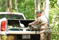 Truck cargo box for hunting gear