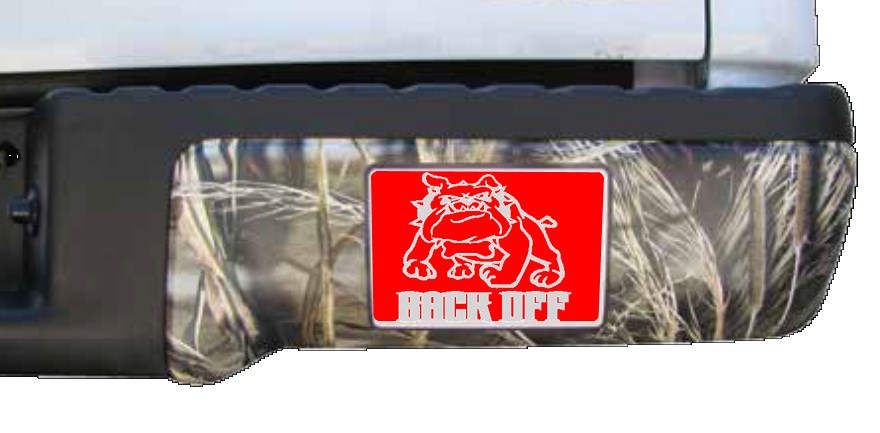Ford F150 Bumper Cover with Back Off sticker