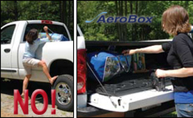 Easy access tailgate cargo box