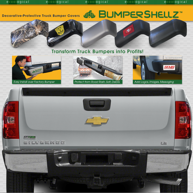 Decorative protective truck bumper covers