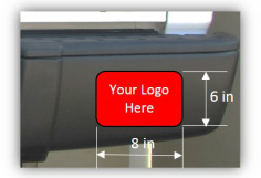 Backlit your logo here on Black Out Bumper Cover