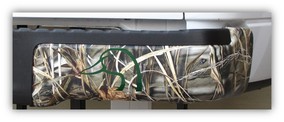 RealTree Camouflage Ford F150 rear bumper cover with Ducks Unlimited Logo