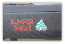 BumperShellz backlit logo on Ford F150 BumperShellz carbon fiber bumper cover