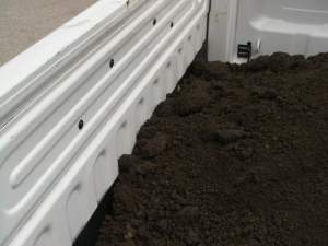 GapShield - Tailgate gap cover - hauling dirt gravel sand mulch