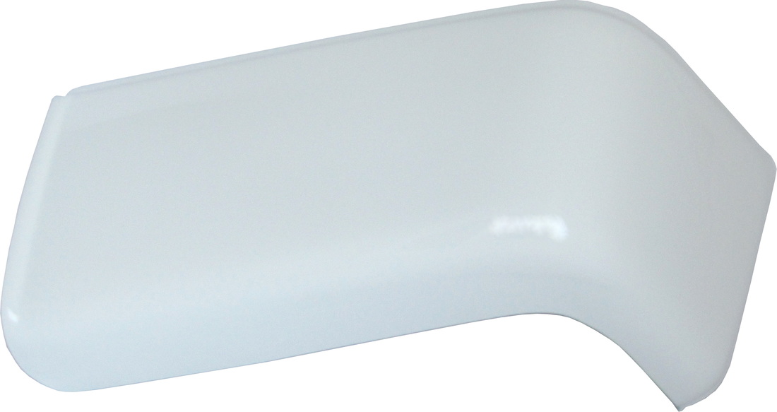 GMC Sierra Gloss White Bumper Cover