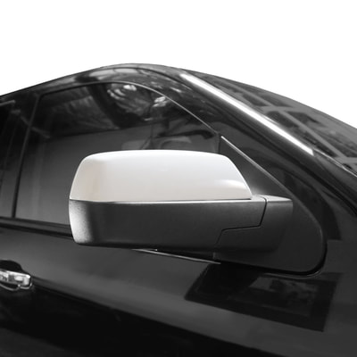 Gloss White Truck Mirror Cover/Overlay for Silverado, and Sierra