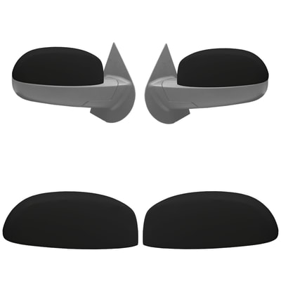 Matte Black Truck Mirror Cover/Overlay for Silverado, and Sierra to cover chrome