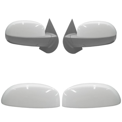Gloss White Truck Mirror Cover/Overlay for Silverado, and Sierra to cover chrome